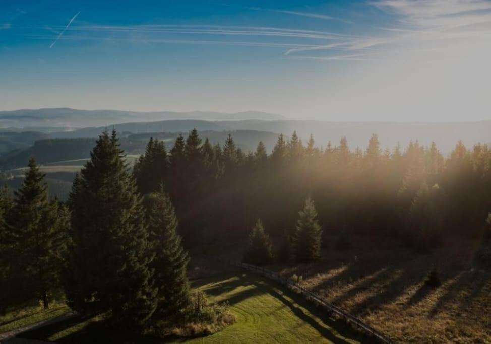 Urlaub Auf 1.000 Meter Hoehe Mit Pool Und Sauna Schönwalde Dış mekan fotoğraf